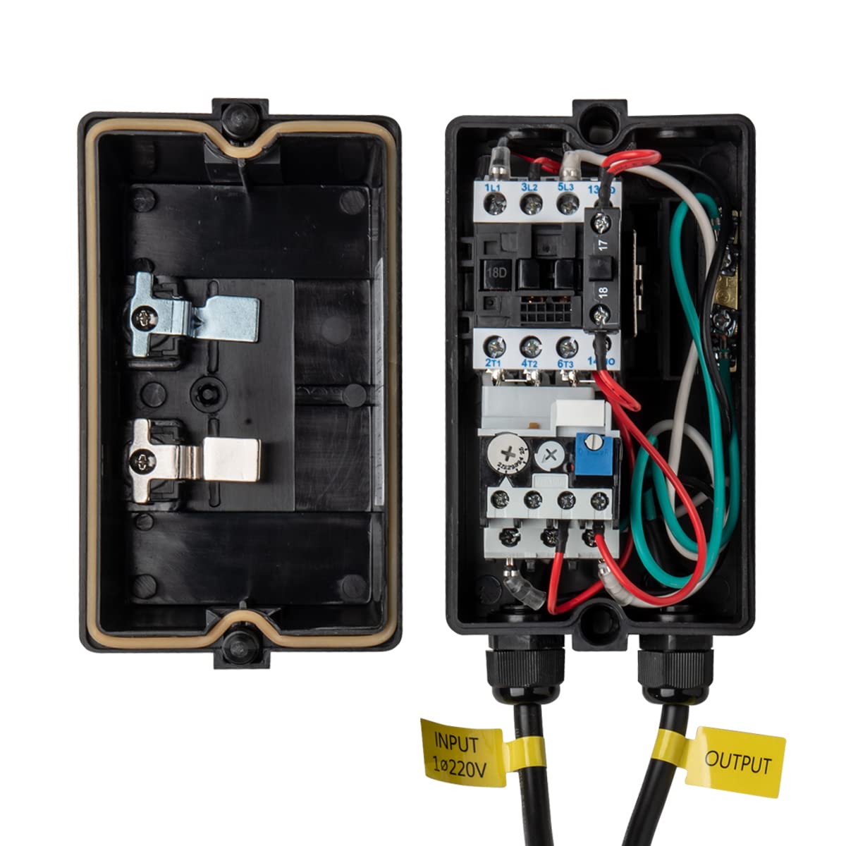 POWERTEC Single Phase 230V Magnetic Switch Box, 21-25 Amps, On/Off